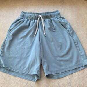 Free fly boys Light Slate Blue Drawstring Athletic Shorts